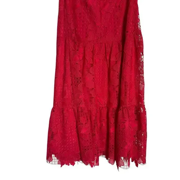watermelon lace dress Ashley Lauren 11373 Electric Watermelon Prom Dress sz 6 Lace Up Back Fully Beaded Evening Gown main image 0